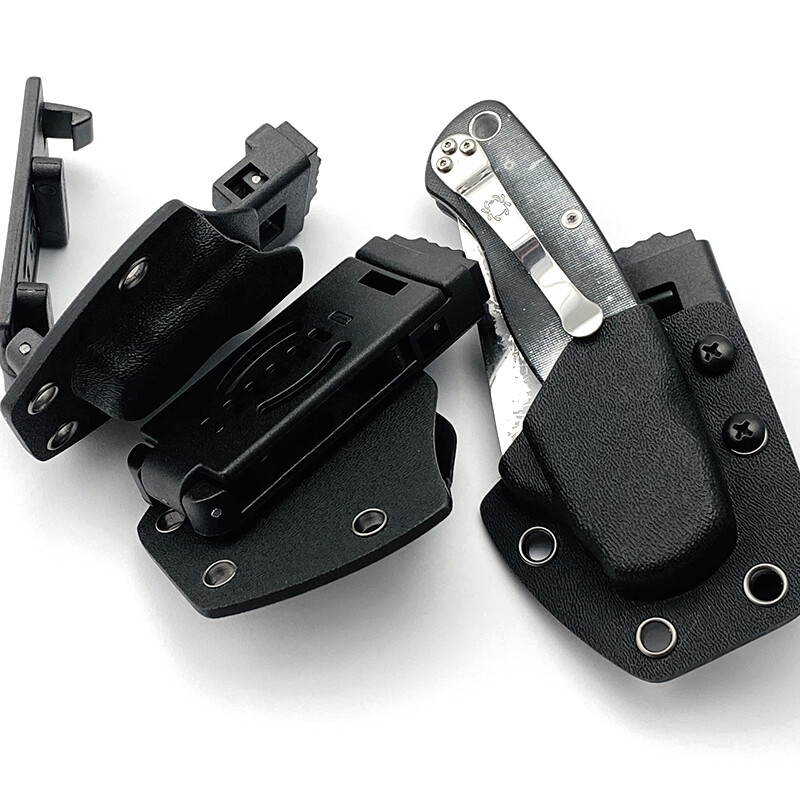 1PC PEEK Scabbard with Pocket Clip for Spyderco Paramilitary 2/C81 2.5in X 3.8in