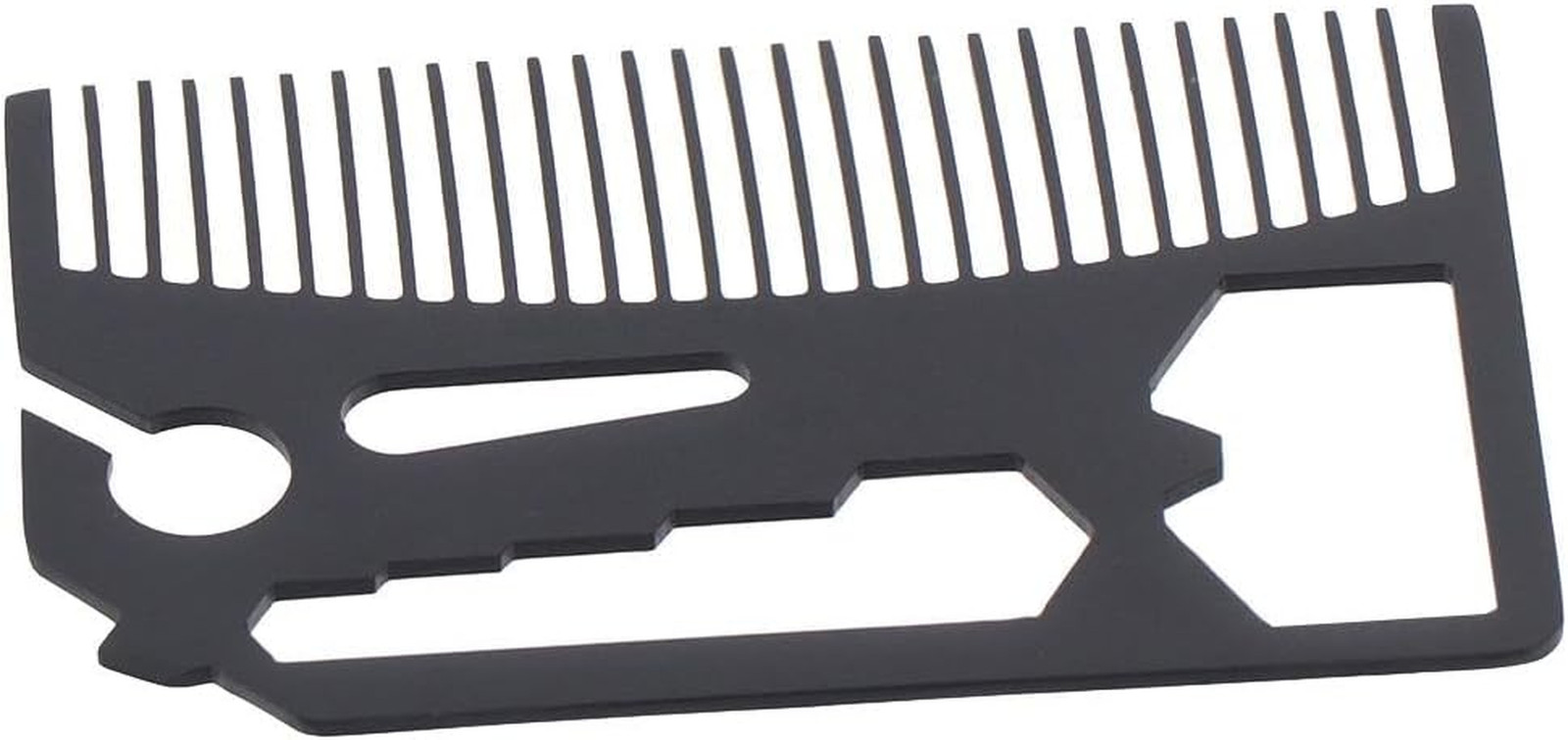 Multifunctional Utility Credit Card Size Comb, Multi Tool Bottle Opener, Stainle