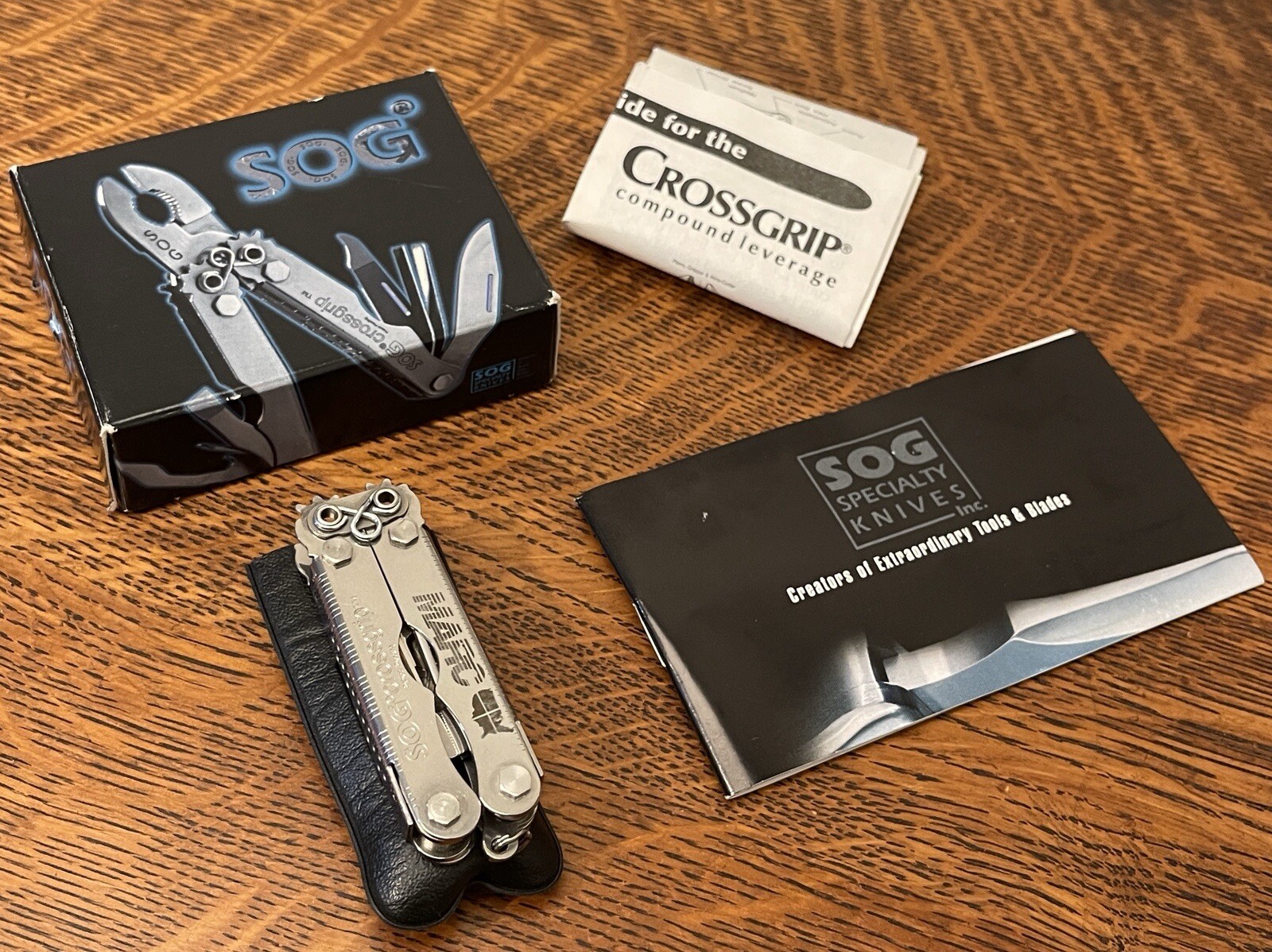1999 SOG Crossgrip Multi-Tool New Collectible USA NOS IN BOX CUSTOM MARC STAMPED