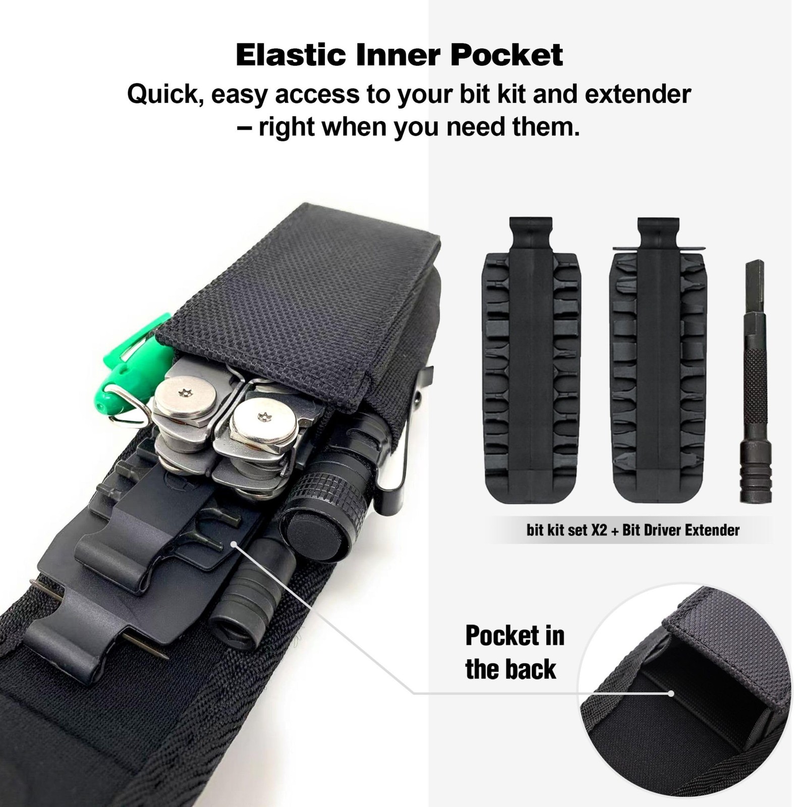Perilogics Magnetic Tool Sheath for Leatherman – Nylon Belt Pouch Fits Wave Plus