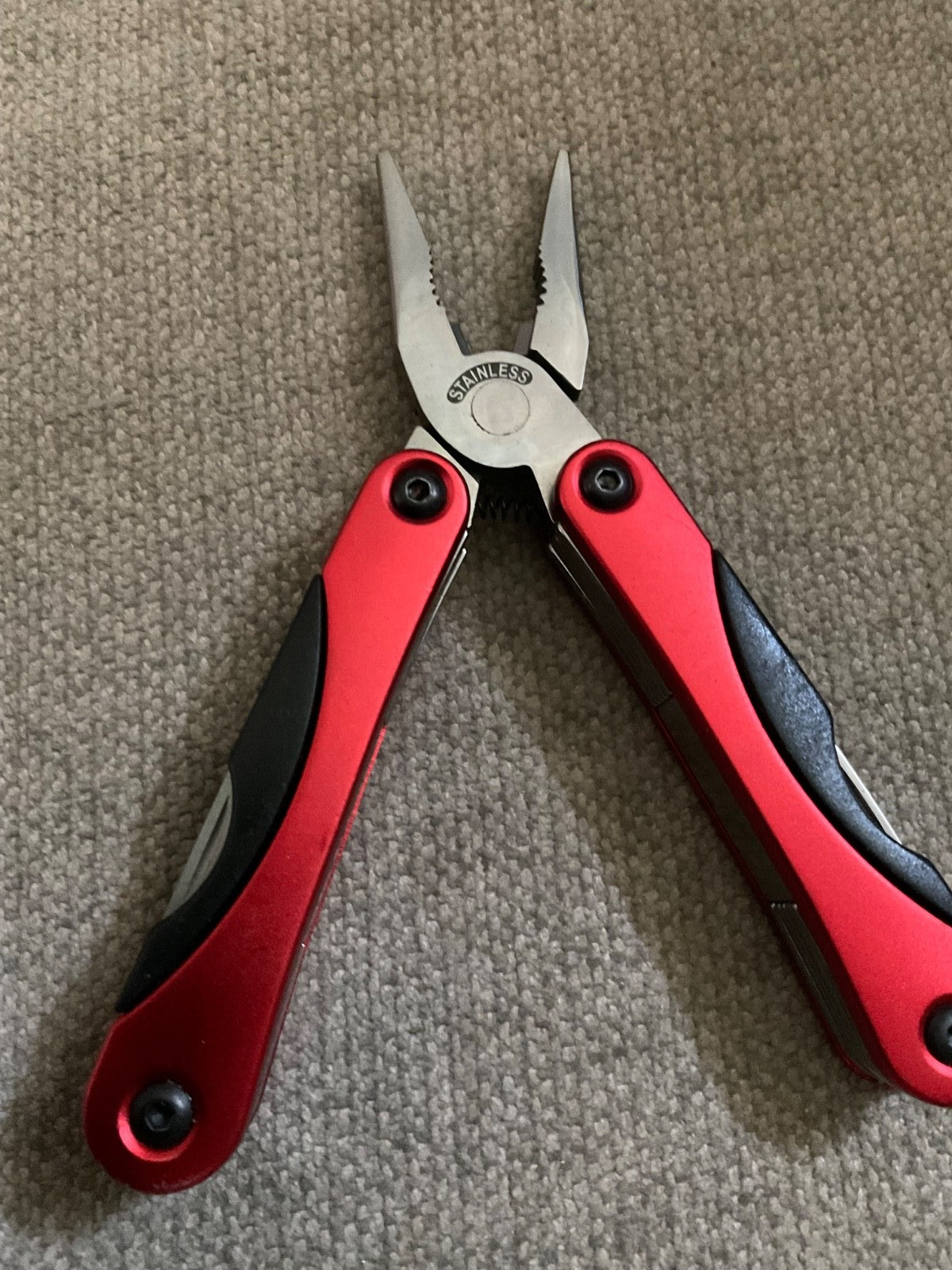 Sheffield Multi-Tool Stainless Pliers + Box Cutter & Utility Pouch See Pics