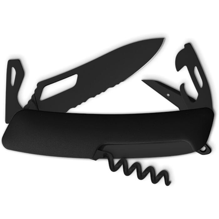 Swiza Tool Multi Pocket Knife Steel Blades Black Synthetic Handle KST.0033.1010