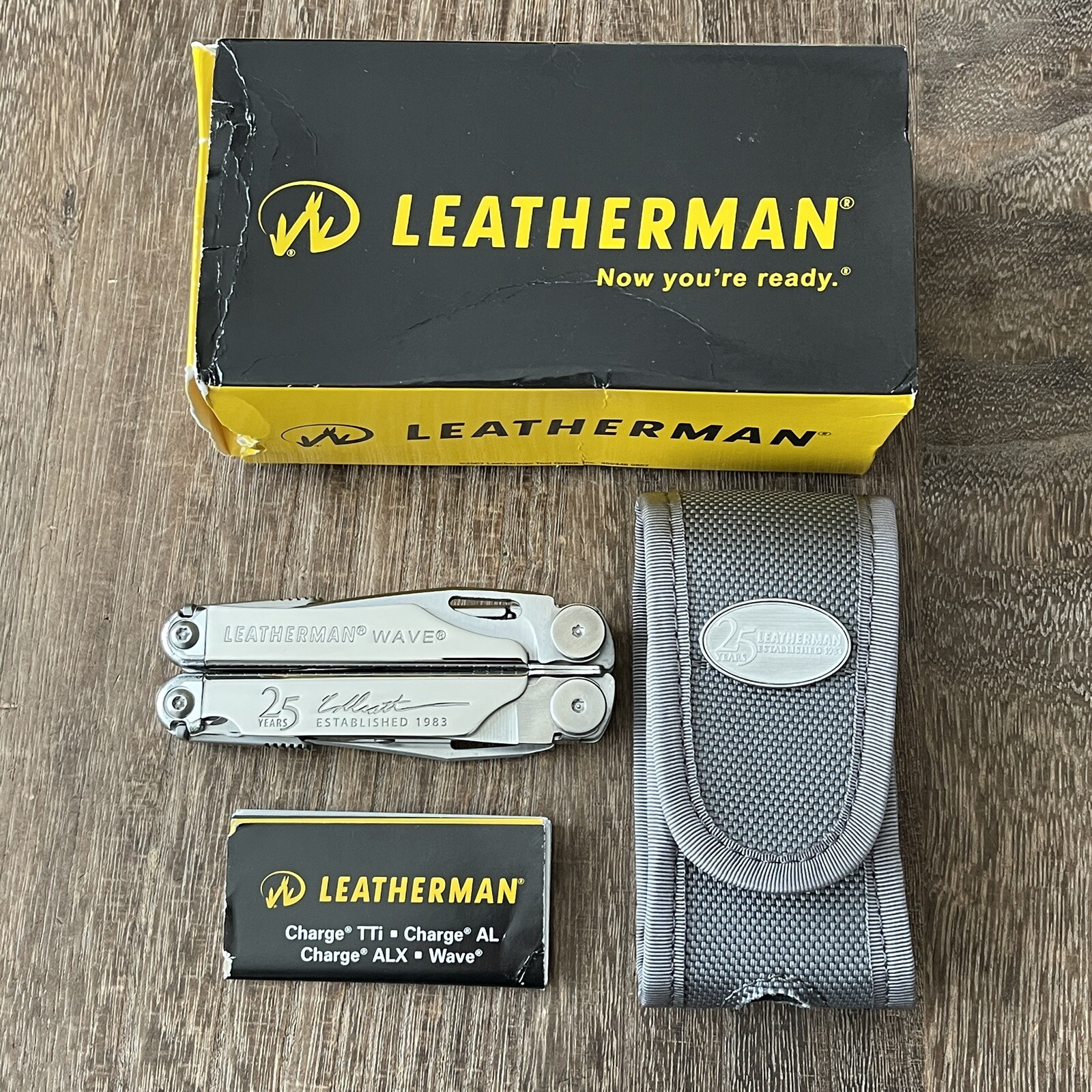 New, Limited Edition Leatherman Wave 25th anniversary multitool in original box