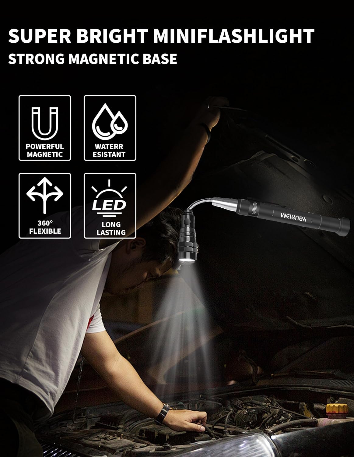 Magnetic Pickup Tool Gifts for Men, Stocking Stuffers for Men Adults, Telescopin