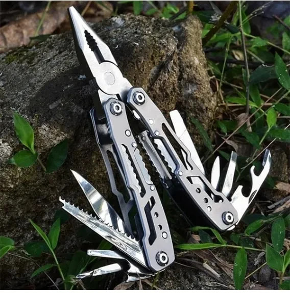 13-in-1 Stainless Steel Multitool Pliers Knife Screwdriver Camping Tactical Tool
