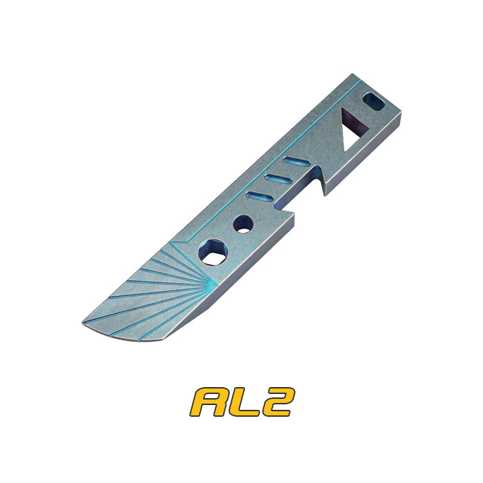 Mecarmy RL2 CNC Engraved Channel Titanium with Geek-Zr EDC Bottle Opener/Prybay