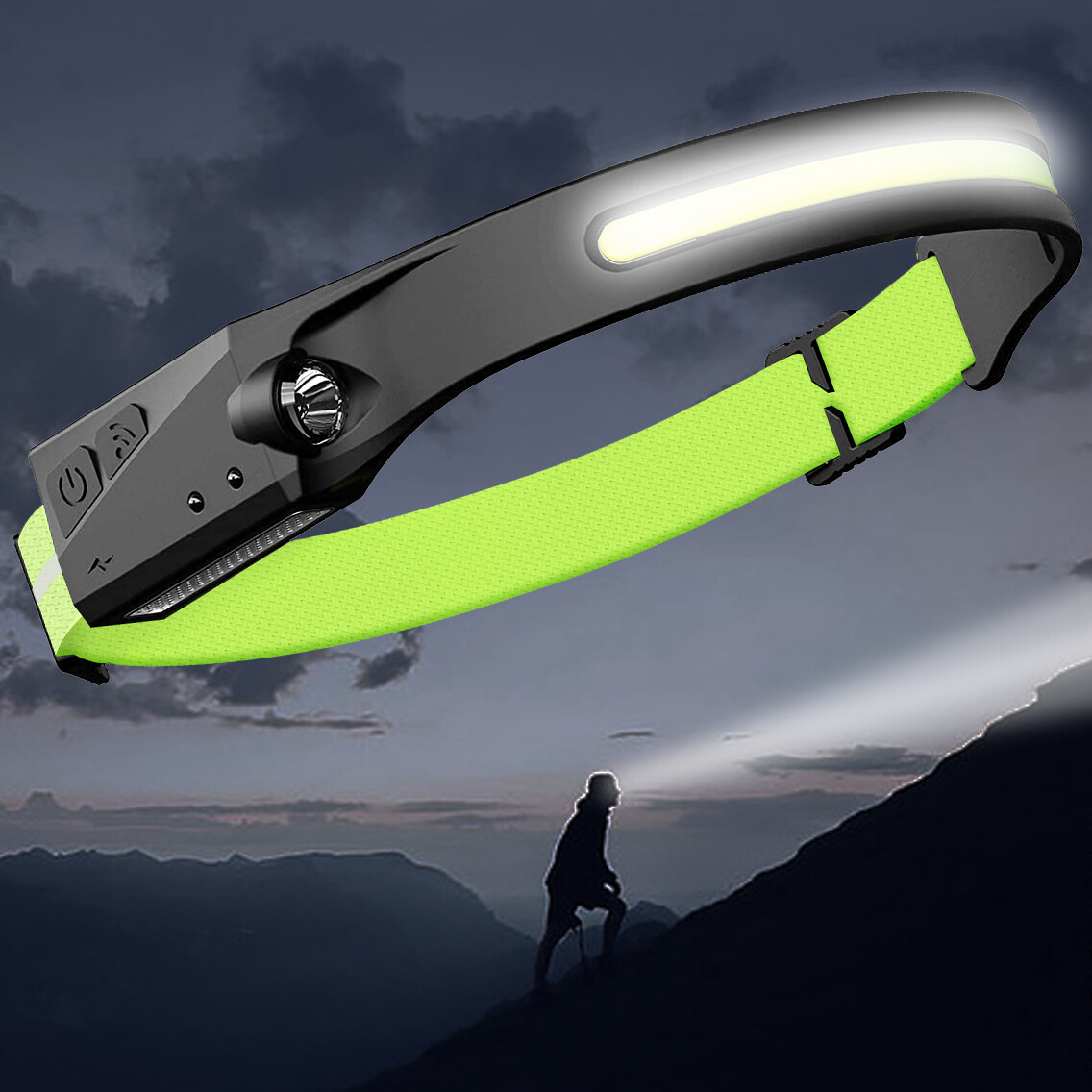 2022 Upgrade COB LED Headlamp Long Bright for Dark Places Night Vision Headlight