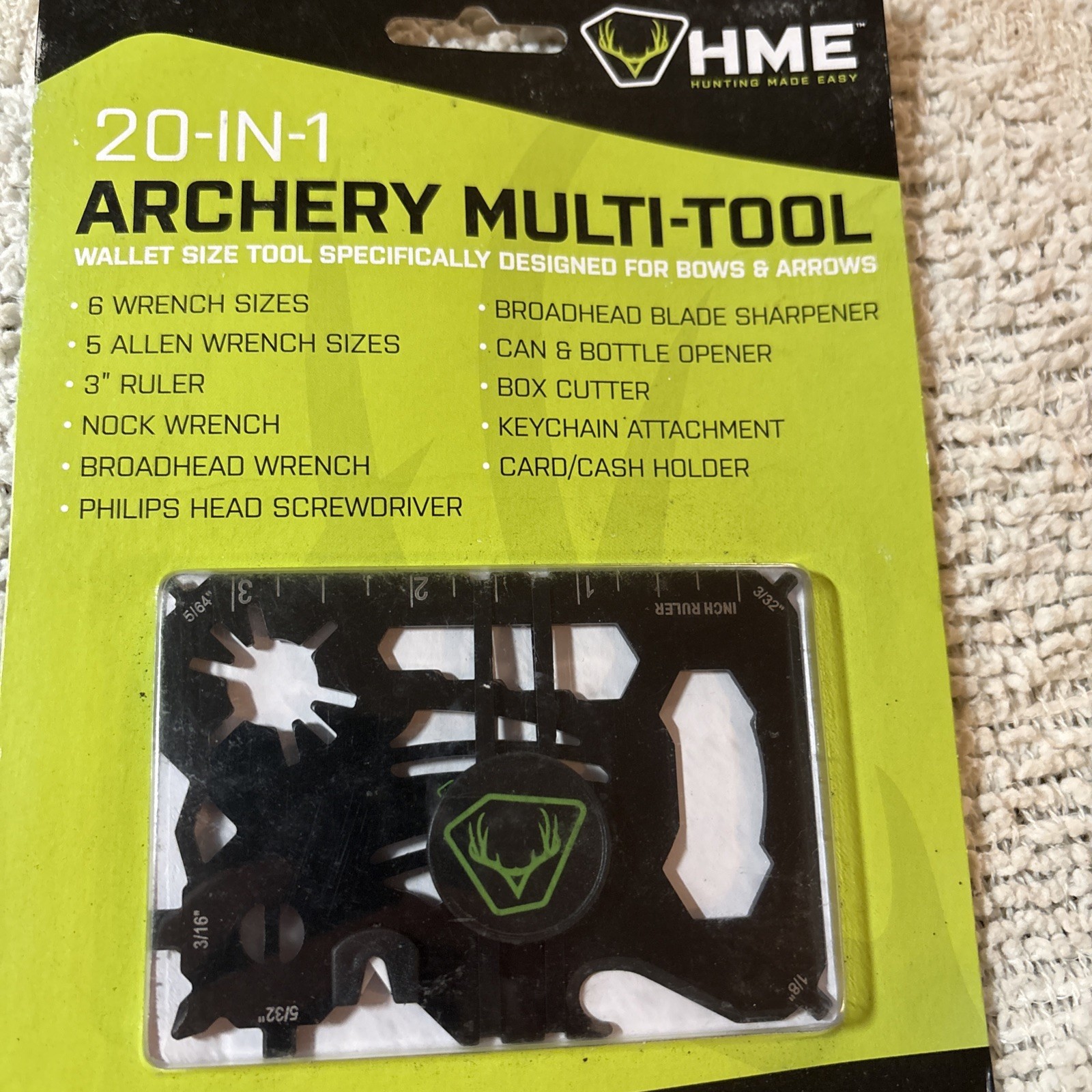 HME HME-WMT 20 In 1 Archery Multi-Tool NEW/SEALED – Lot Of 2