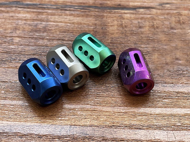 EDC Titanium Alloy Knife Bead DIY Cool Lanyard Bead Umbrella Rope Tool Pendant