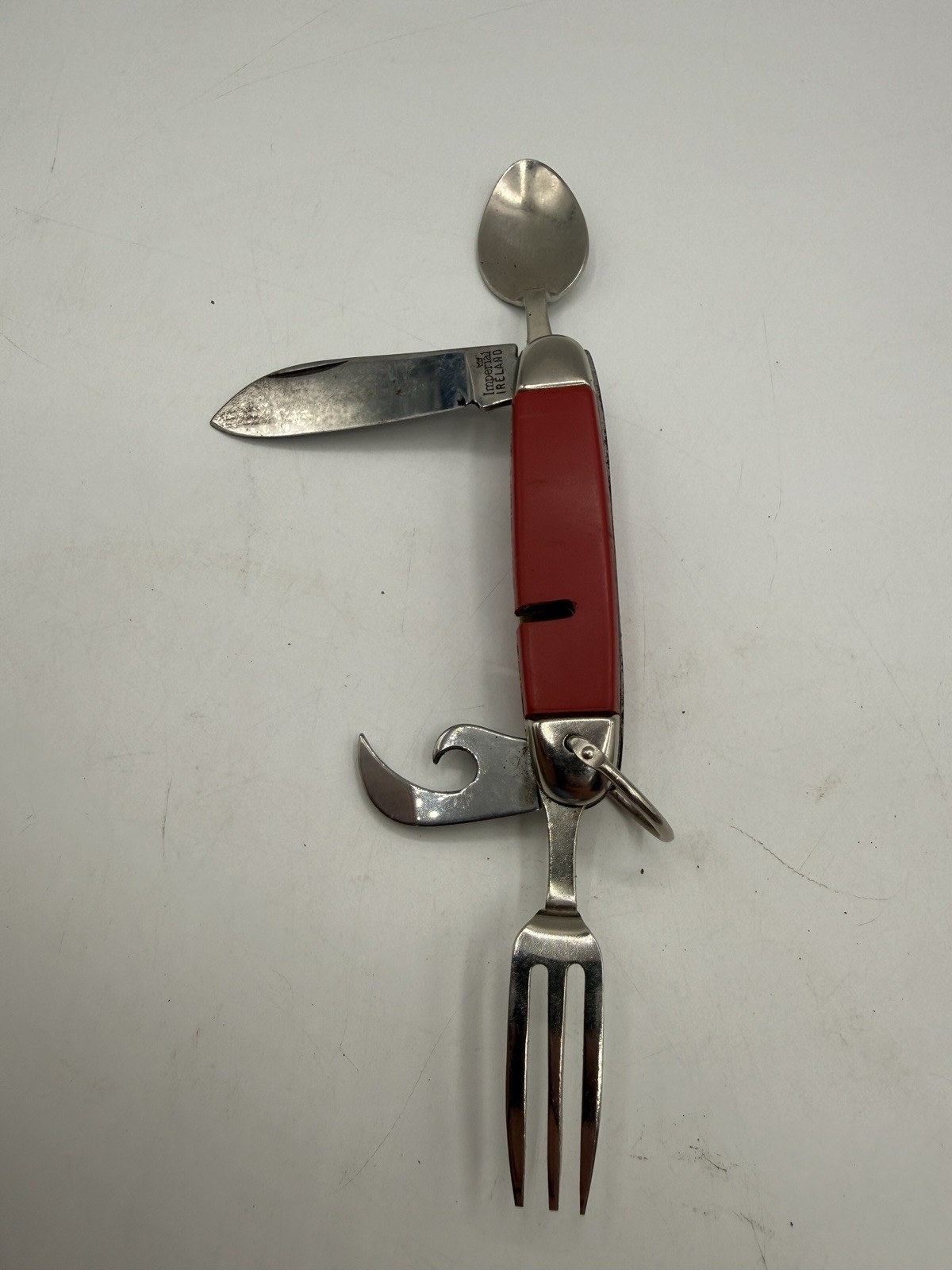 Imperial Ireland Camper Multitool Folding Knife (Hobo Knife) – 4 Tools Used Nice