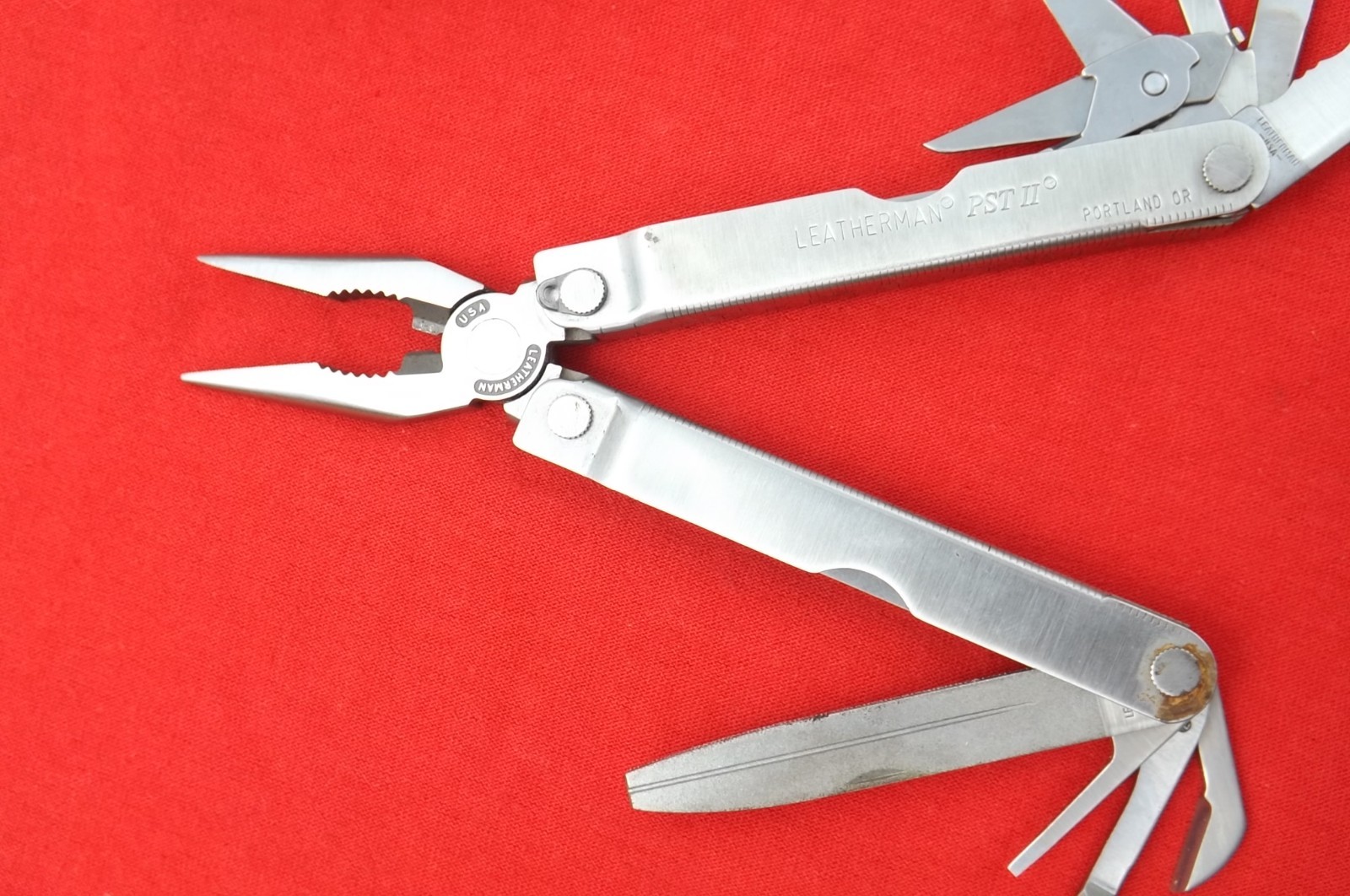 Leatherman PST II Multi-Tool Stainless Portland USA W/ Sheath Case 1198 UNUSED