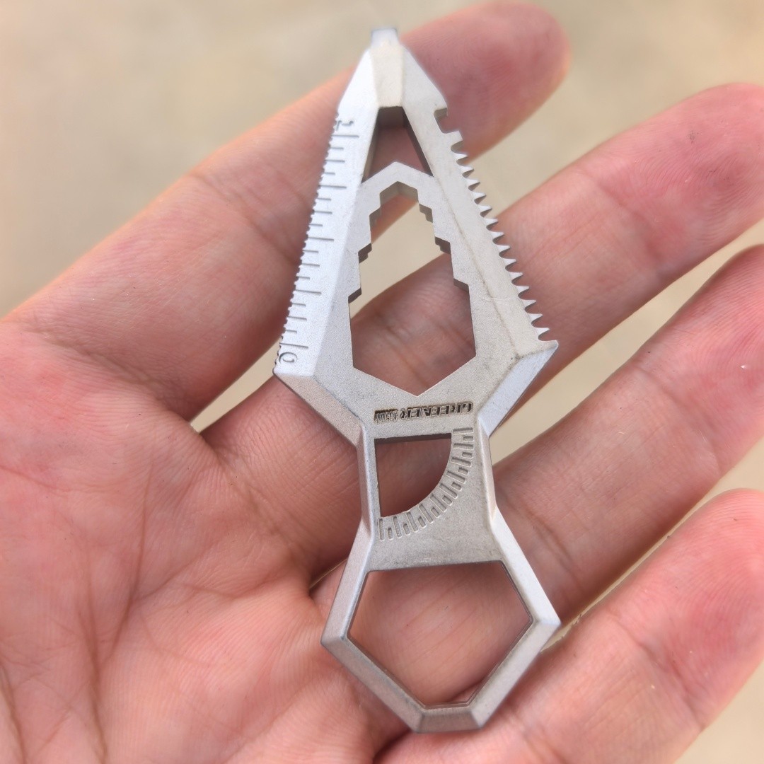 440C Stainless Steel Multi Tool 10in1 EDC Pry Bar Survival Gear.