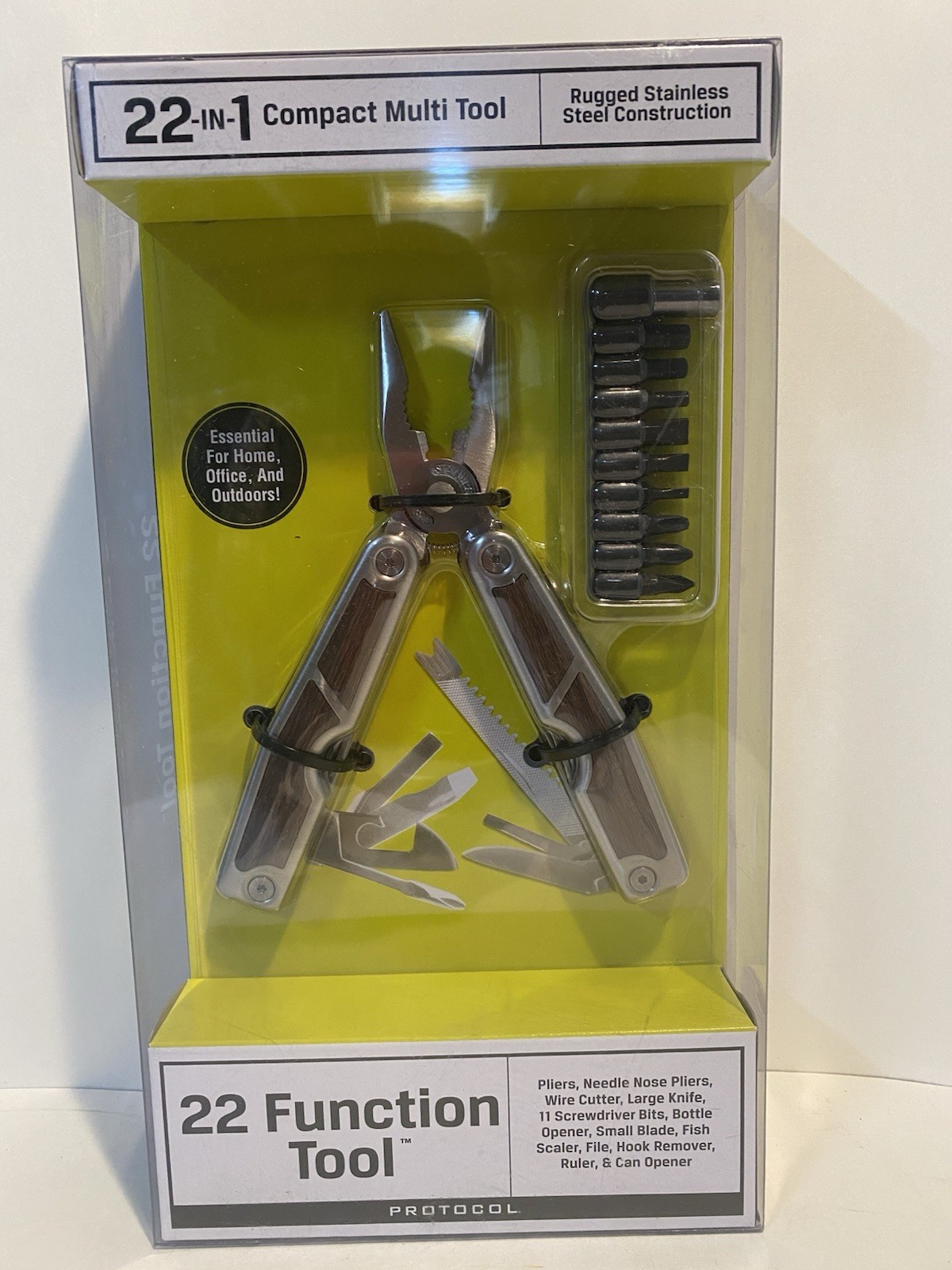 NEW Protocol 22 Function Compact Multi Tool/Screwdriver Set Home Office Outdoor