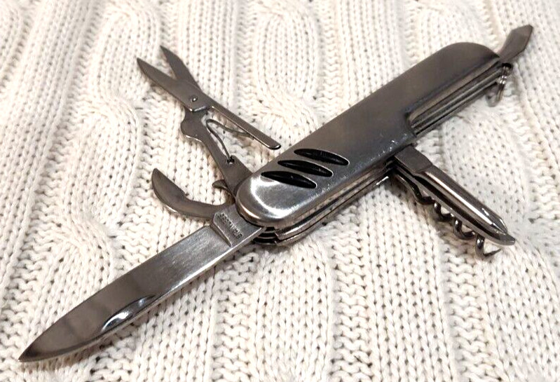 Stainless Steel 7-In-1 Multi Tool Folding Pocket Knife Camping Outdoor