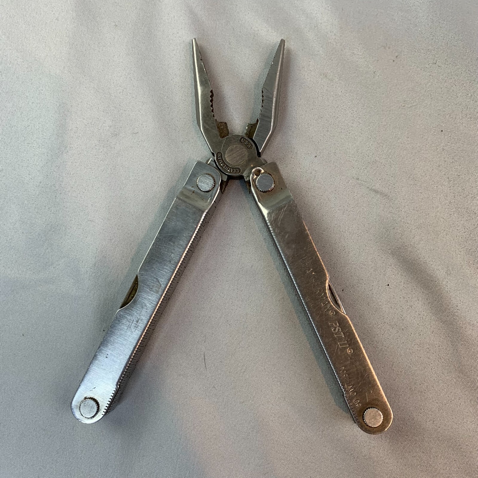 LEATHERMAN PST II Vintage USA Folding Compact Pocket Knife Survival Multi-Tool