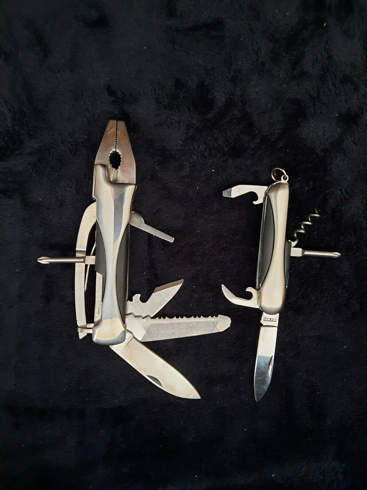 Knife 2 Unbranded Stainless Steel Swiss Army Style Multitool Bundle NEW