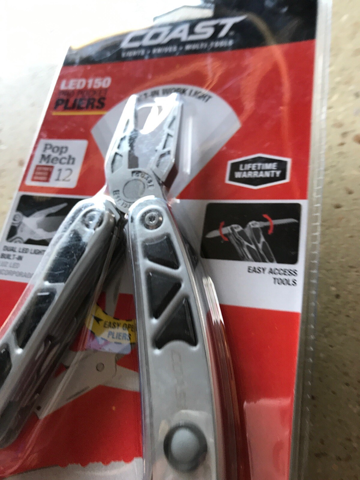 Coast LED150 Silver Pro Pocket Pliers C5899CP