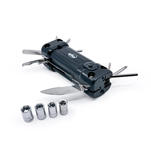 Multi-Tool 16-In-1, screwdrivers, Wrench, knife, saw, flashlight – Flipo