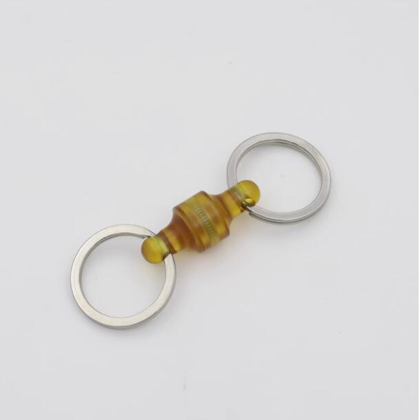 Titanium Alloy TC4/Brass Detachable Keychain Quick Release EDC Keychain Key Ring
