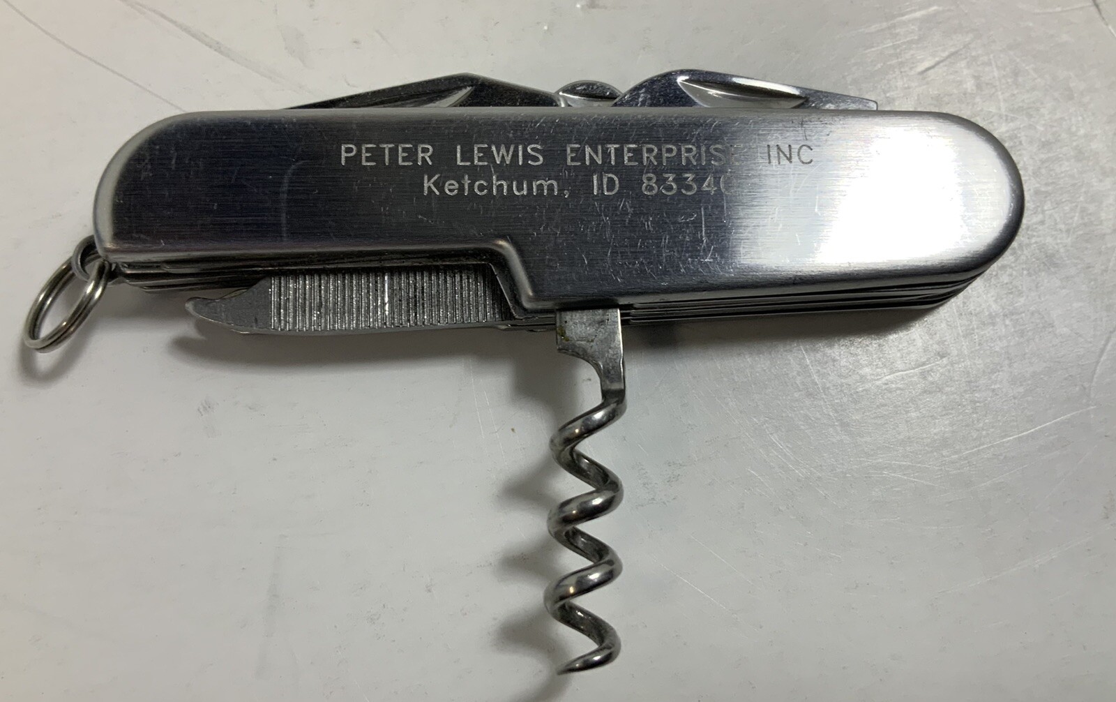 Peter Lewis Enterprises Inc Ketchum Idaho MultiTool Pocket Knife UsedToolShopCom