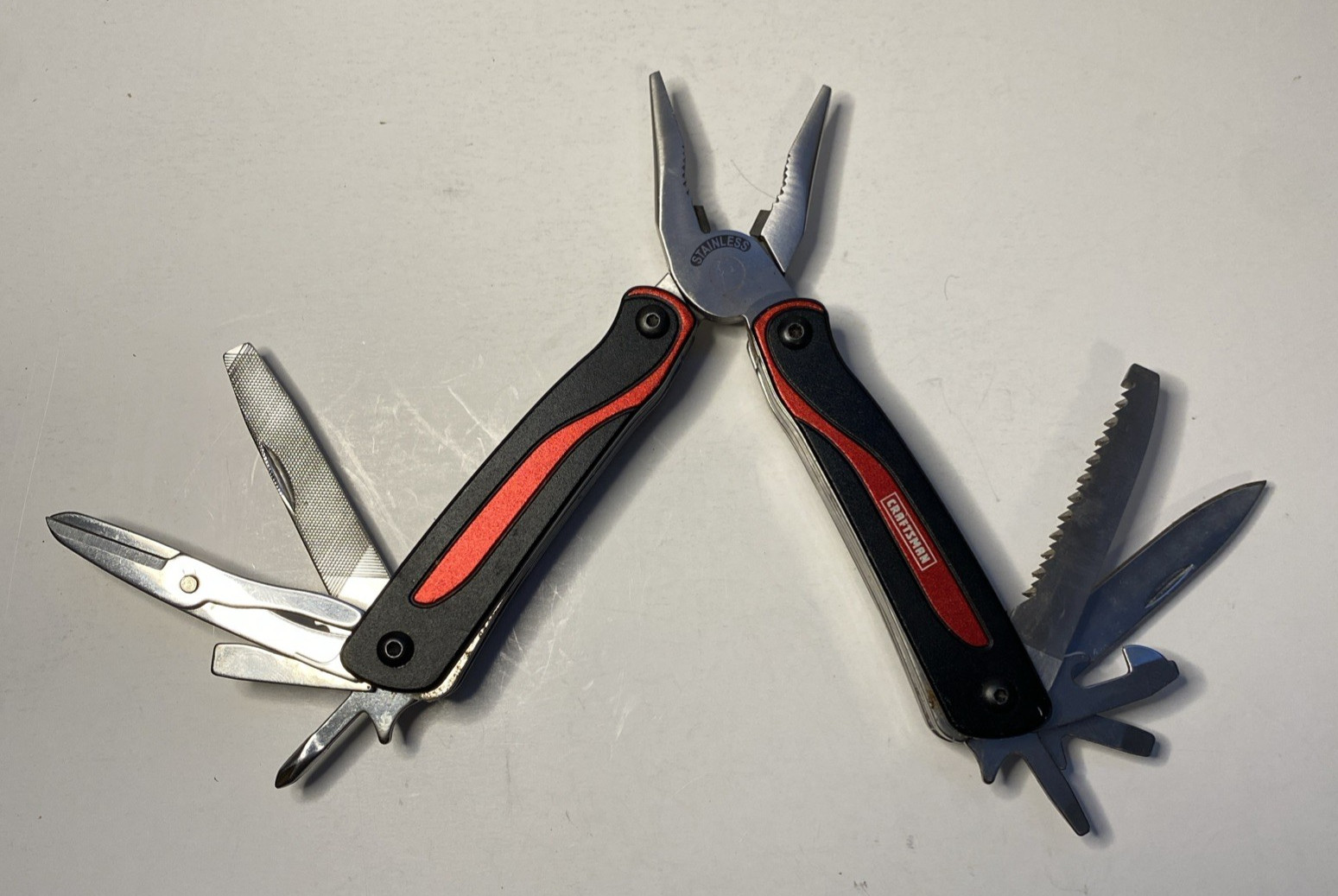 CRAFTSMAN Multi Tool, 14-in-1 CMHT43998 Red w/ Black Nylon Belt Sheath