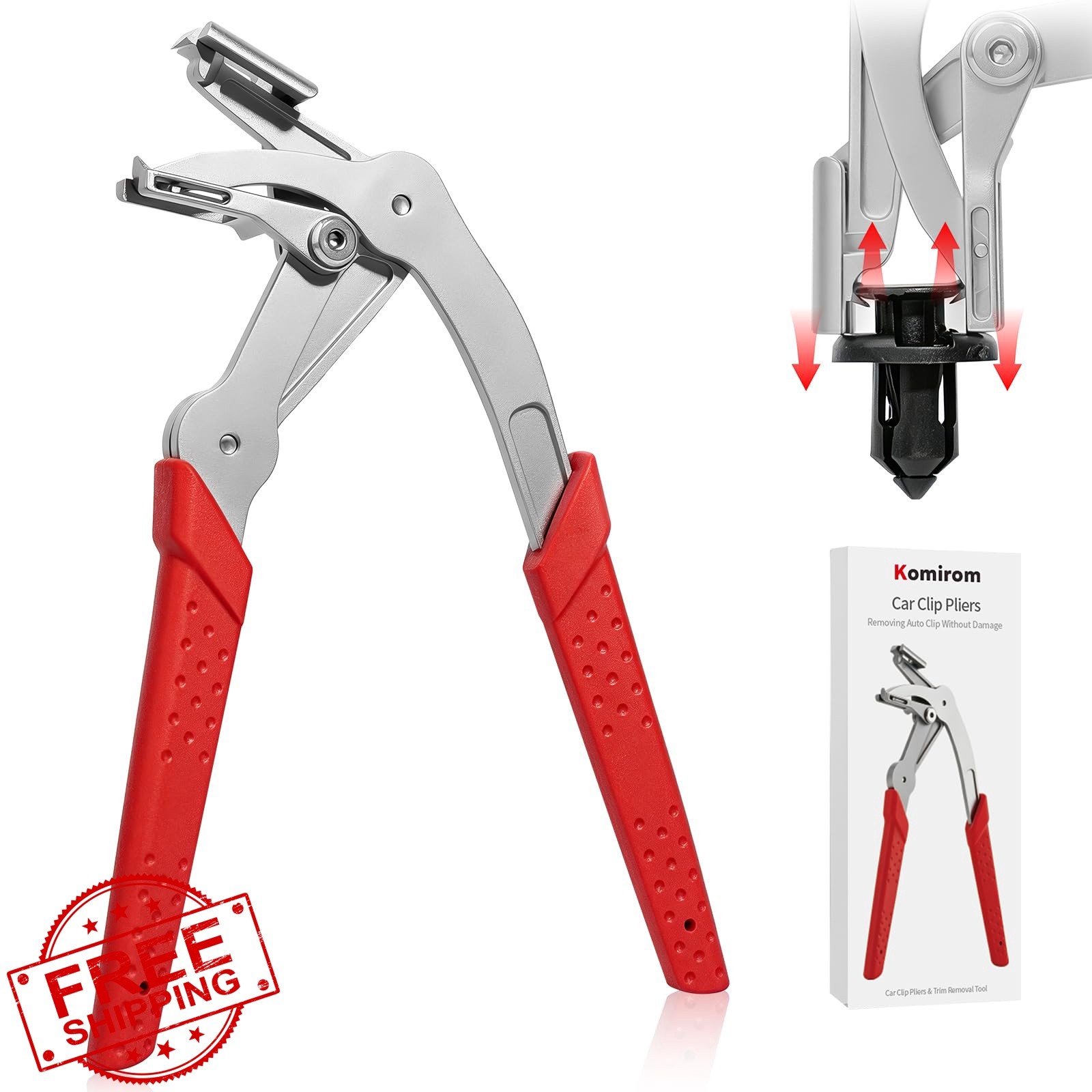 Komirom Clip Removal Tool Red