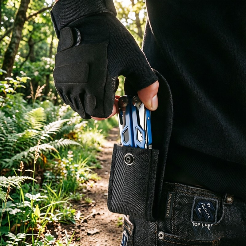 Compact Folding Multi-Tool with Pliers & Blade, Portable Camping & Vehicle Emerg