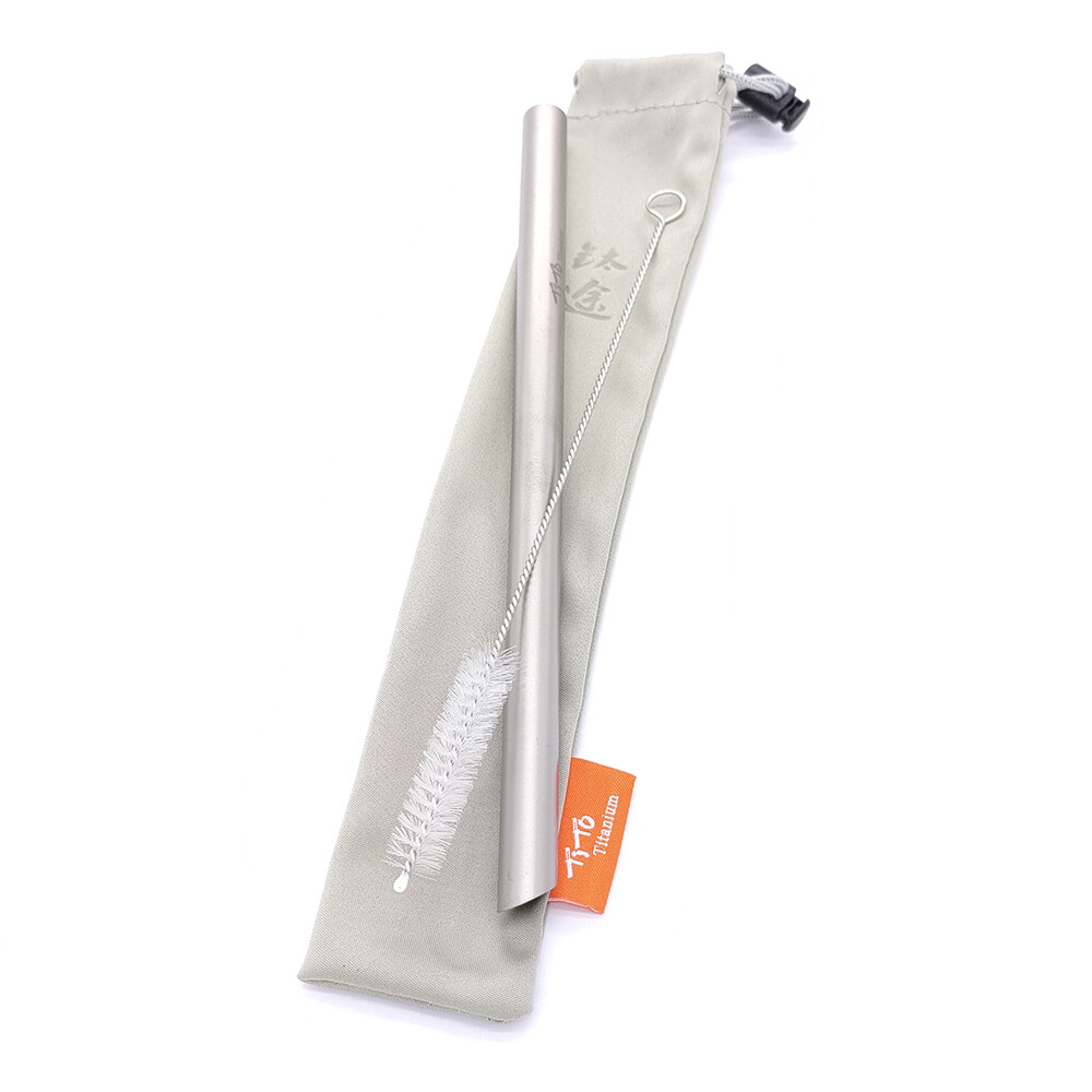 TC4 Titanium Alloy Outdoor Camping Coffee Drinks Straw EDC Portable Multi Tools