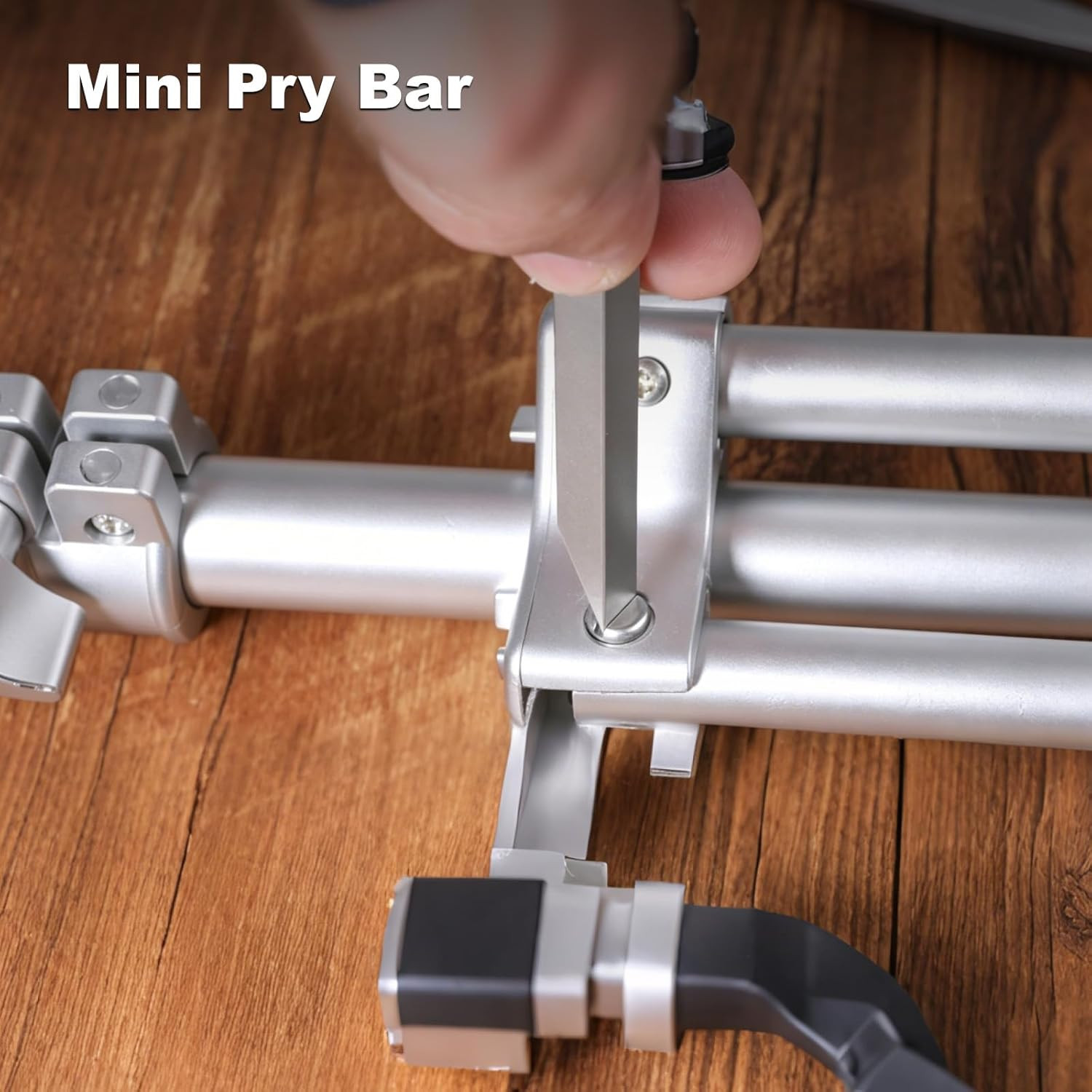 Pry Bar, Mini Pry Bar, EDC Pry Bar, Long Titanium Pocket Pry Bar with Stainless