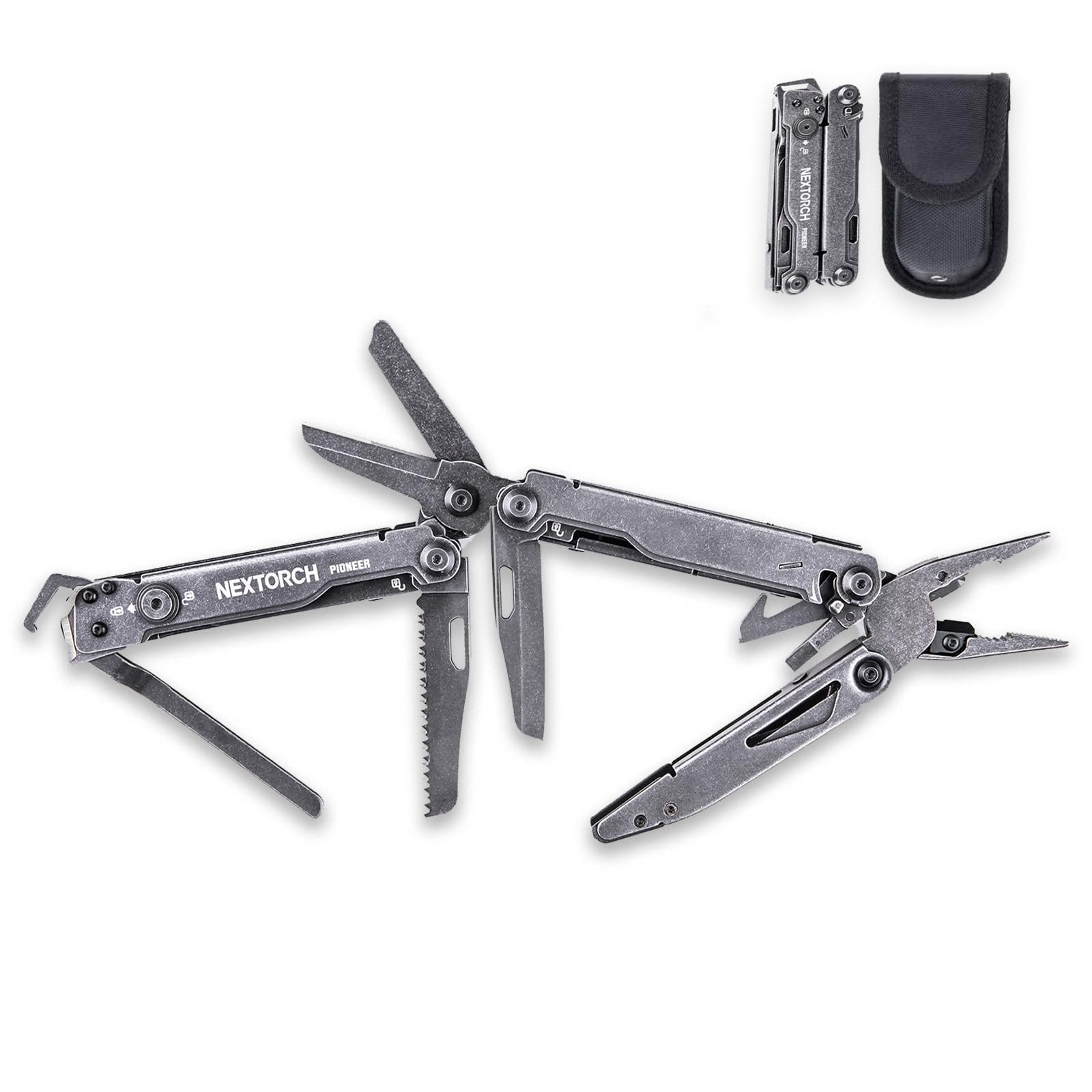 PIONEER 14-IN-1 Multi-tools Heavy Duty Multi tool Set with Scissor Needle Nos…