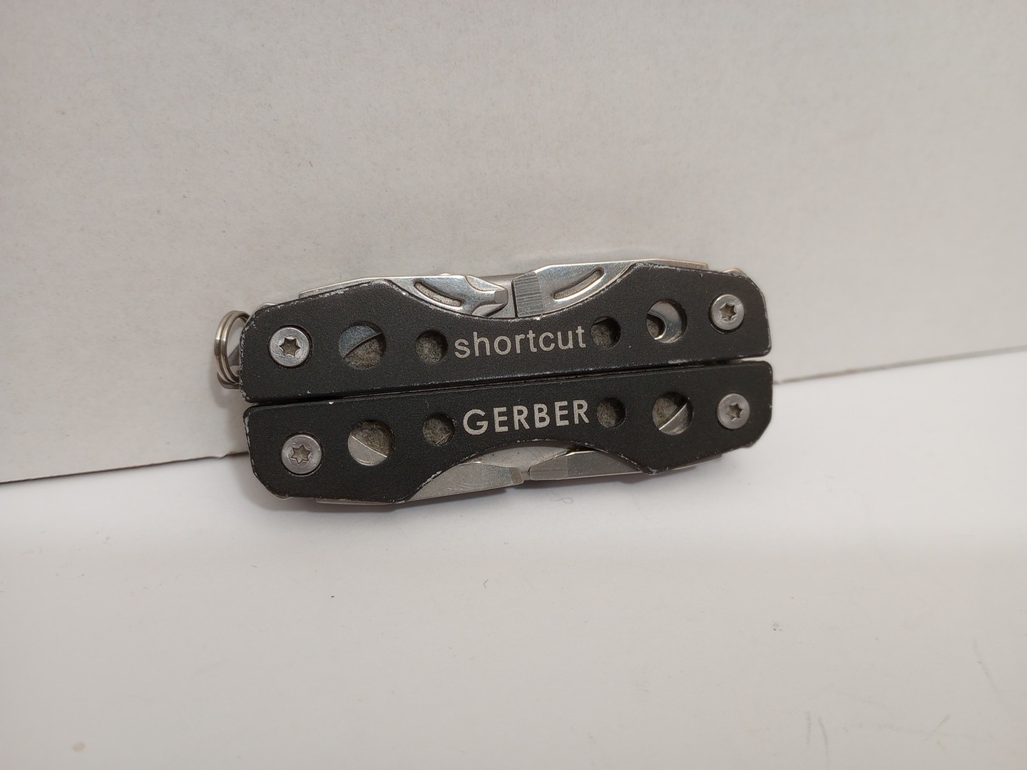 Gerber Shortcut Black Keychain Multi-Tool Scissors Knife EDC Excellent