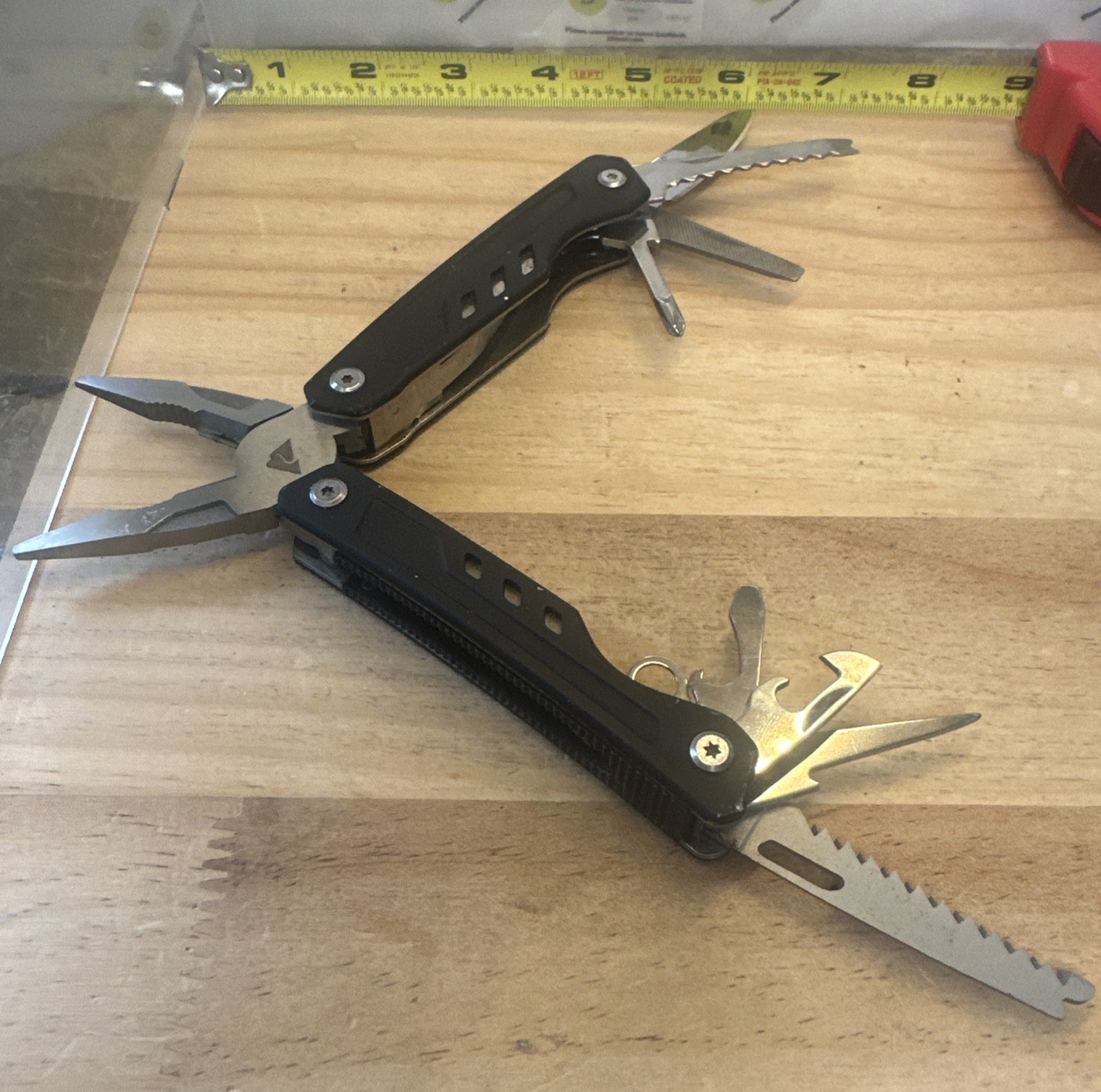 Ozark Trail 17-In-1 Multi Tool Pliers, Wire Cutter, Saw, Knife PLUS.. 4.25” Clos