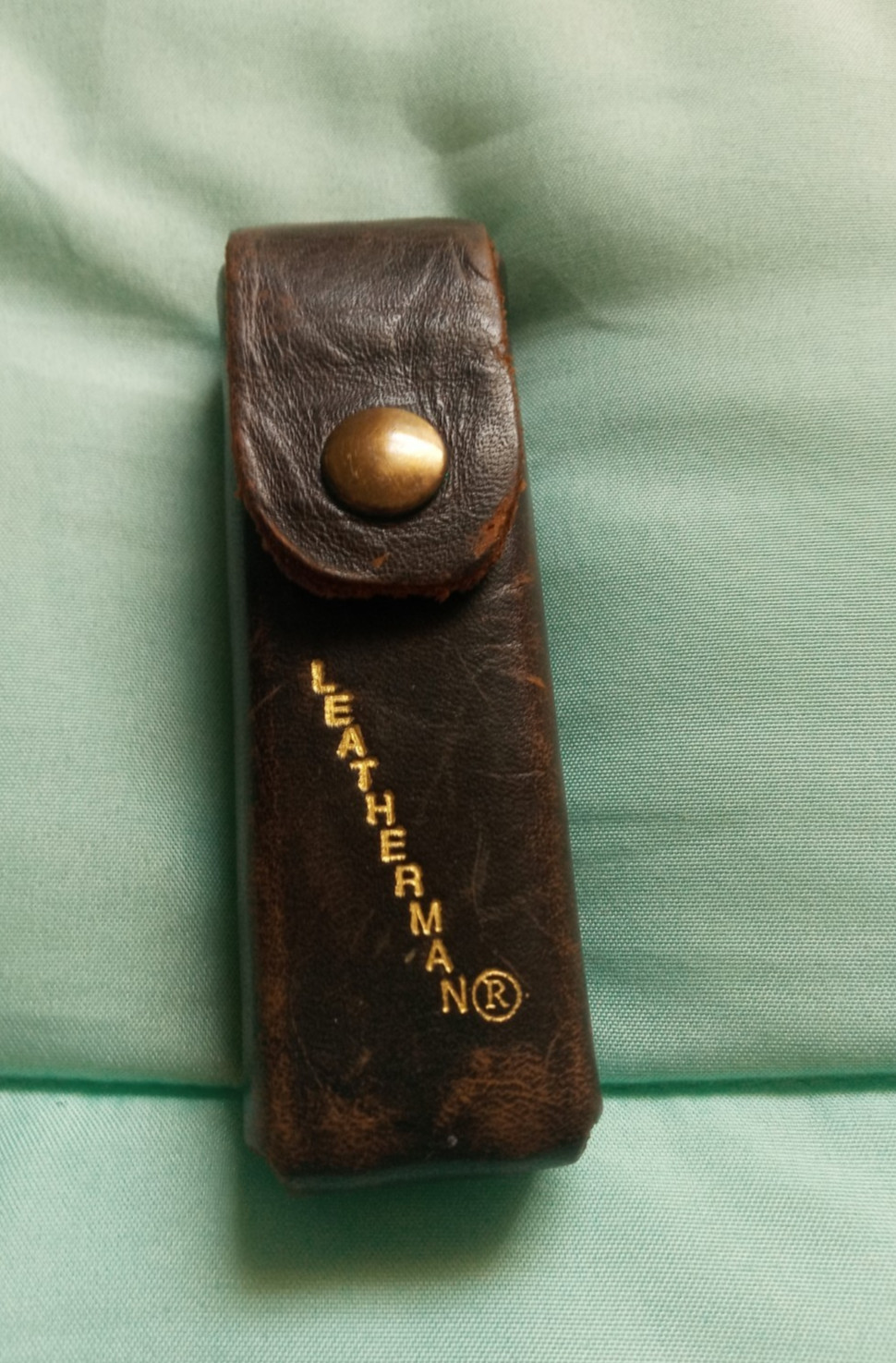 Vintage Genuine Original Leatherman Multitool Brown Leather Sheath Portland OR
