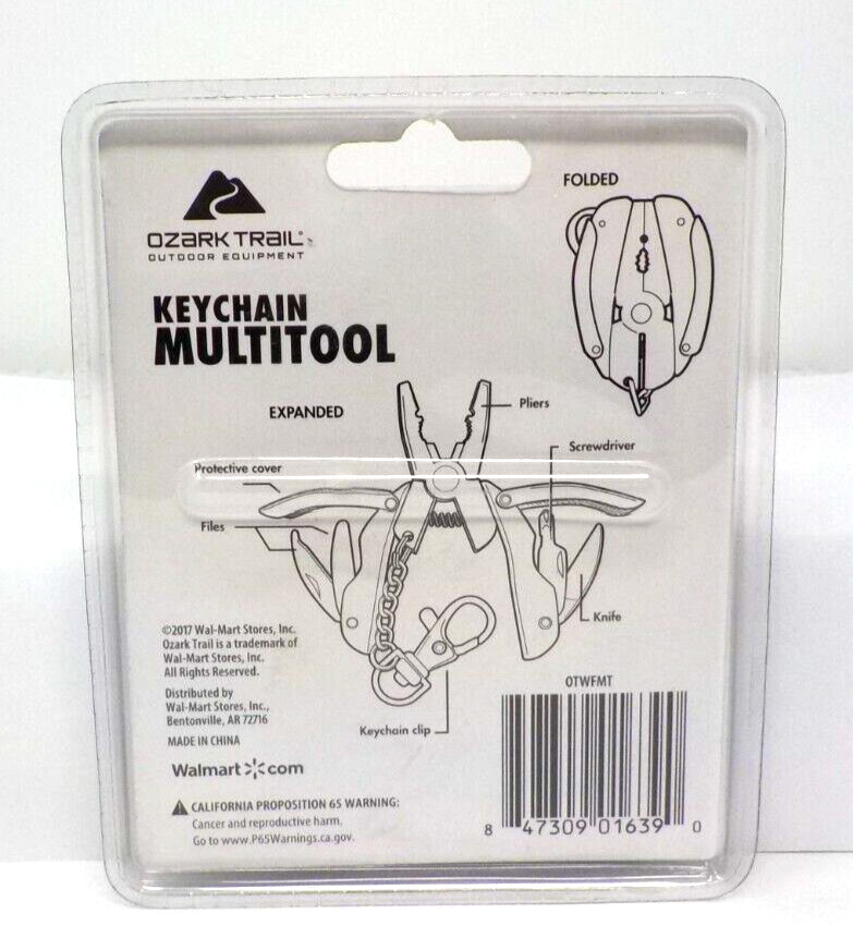 Ozark Trail Mini Multi Tool Key Chain – New!