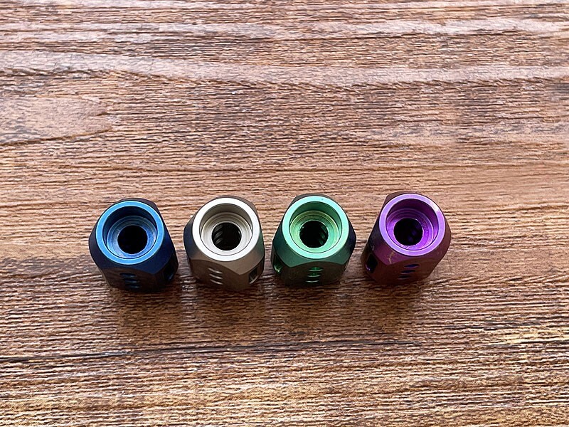 EDC Titanium Alloy Knife Bead DIY Cool Lanyard Bead Umbrella Rope Tool Pendant