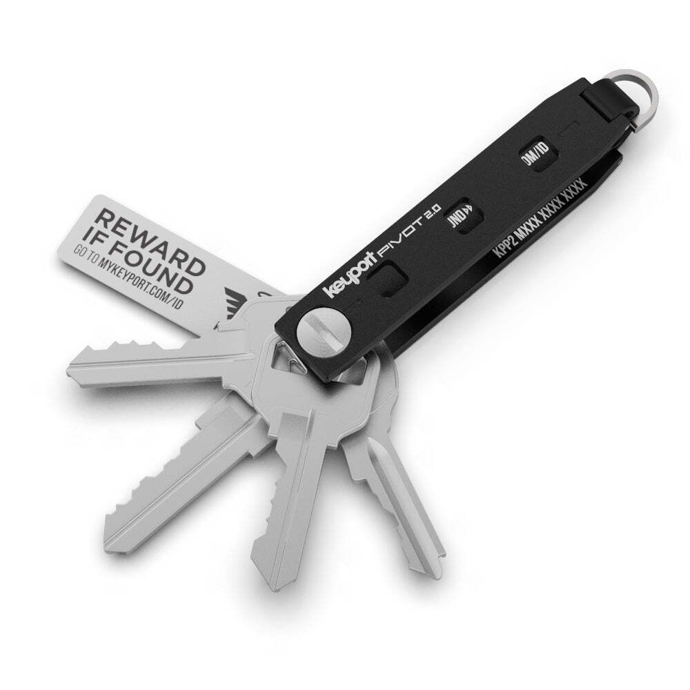 Keyport Pivot 2.0 – Aluminum Premium Key Organizer Keychain EDC Multi-Tool