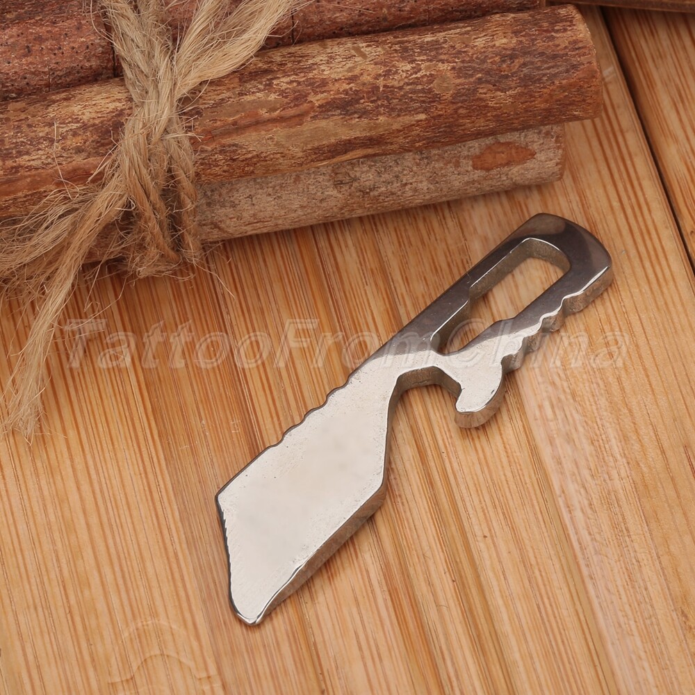 Mini Pocket Multi EDC Tool Pry Bar Bottle Opener Screwdriver Survival Keychain