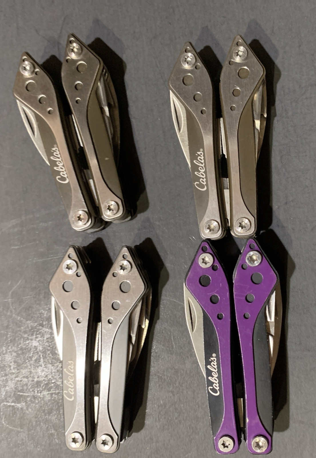 CABELA’S Multi Tool Stainless Lot Of 4 With Cases NEW