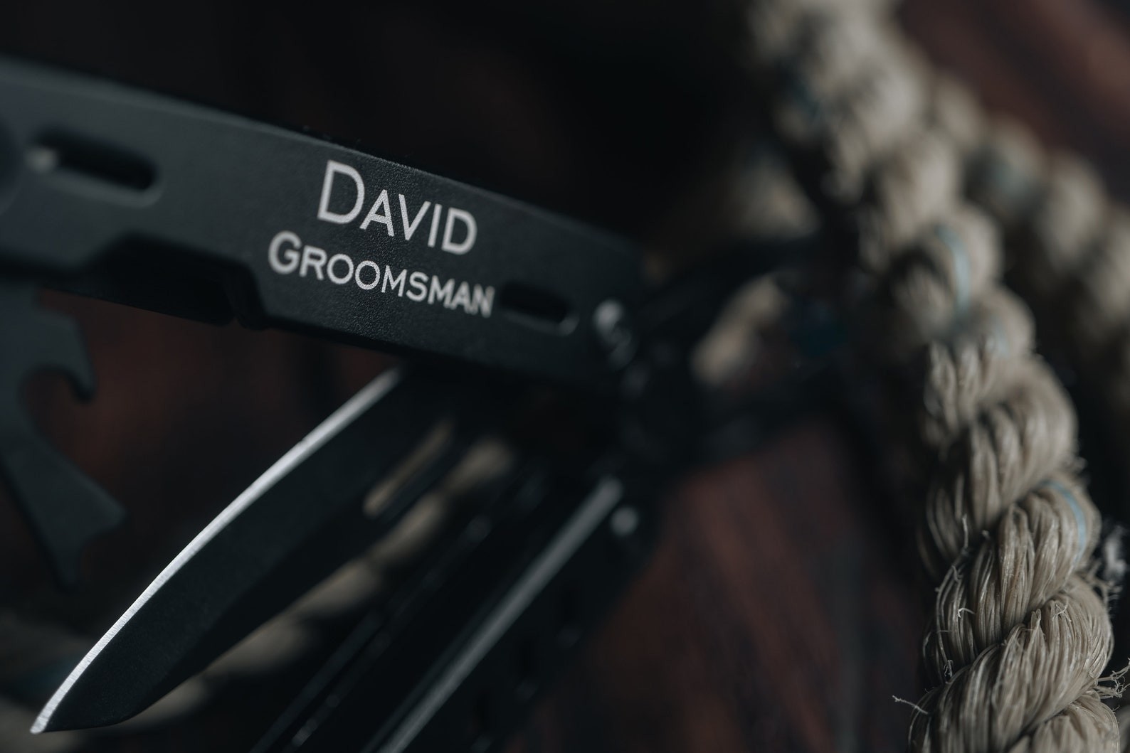 Personalized Multi-Tool Knife, 8-in-1 Stainless Steel, Anniversary Gift