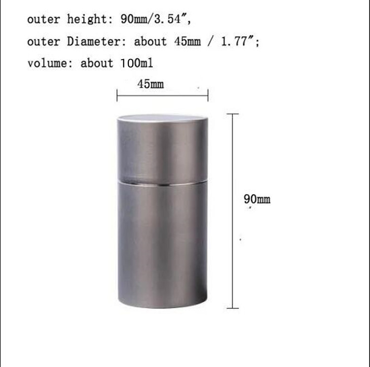 Small Pure Titanium Sealed Can Tea Can Outdoors EDC Storage Bottle Tool Gifts