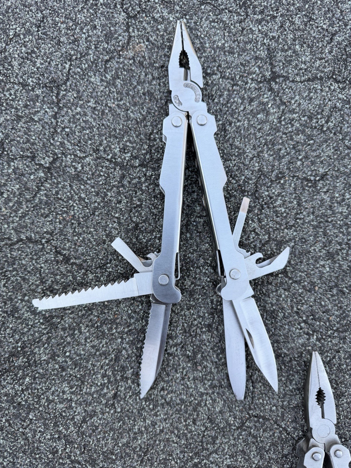 Vintage American Camper Multi-Tools, Lot of 4, Pocket Knife Pliers Screwdriver