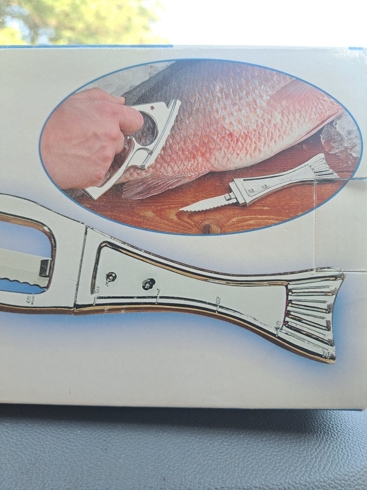 TOTES FISH MASTER Tool Scaler 10″ Ruler Fishing Knife Heavy Chrome Model 73505