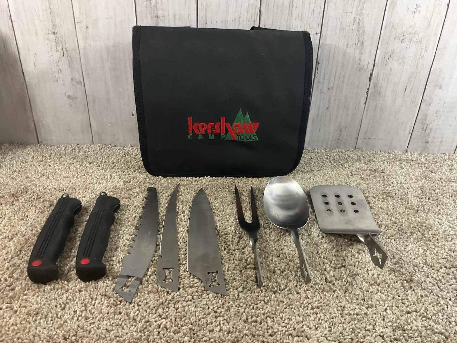 Kershaw Kai Camp Tool Utensils w/ Case Made in Japan Excellent