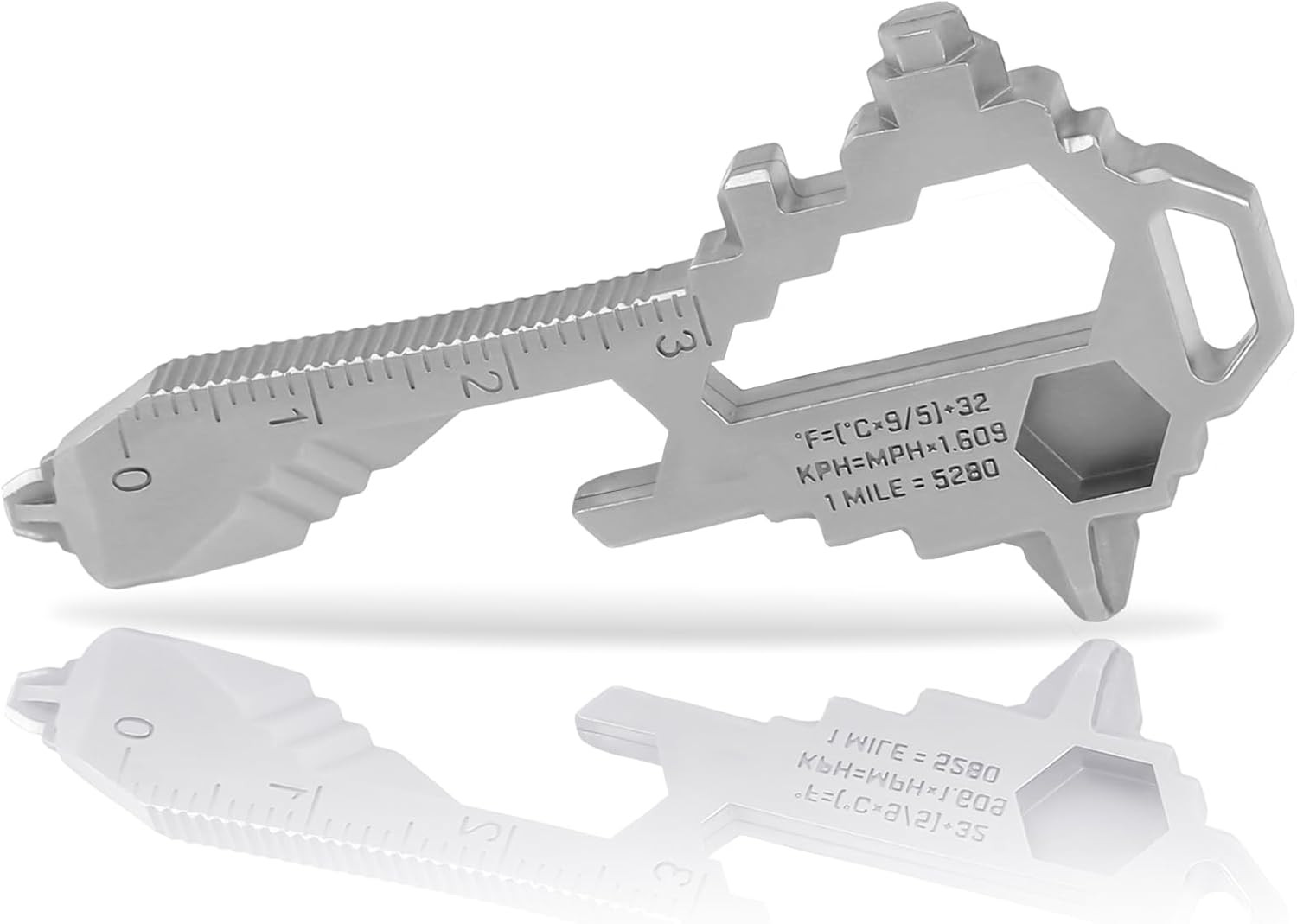 Keychain Multitool – EDC Tool with 17+ Functions Gifts| Small Bottle Opener Keyc