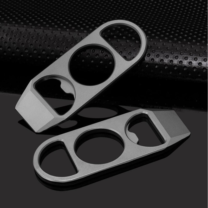 EDC Titanium Pry Bar Crowbar Bottle Opener Portable Keychain Outdoor Multi Tools