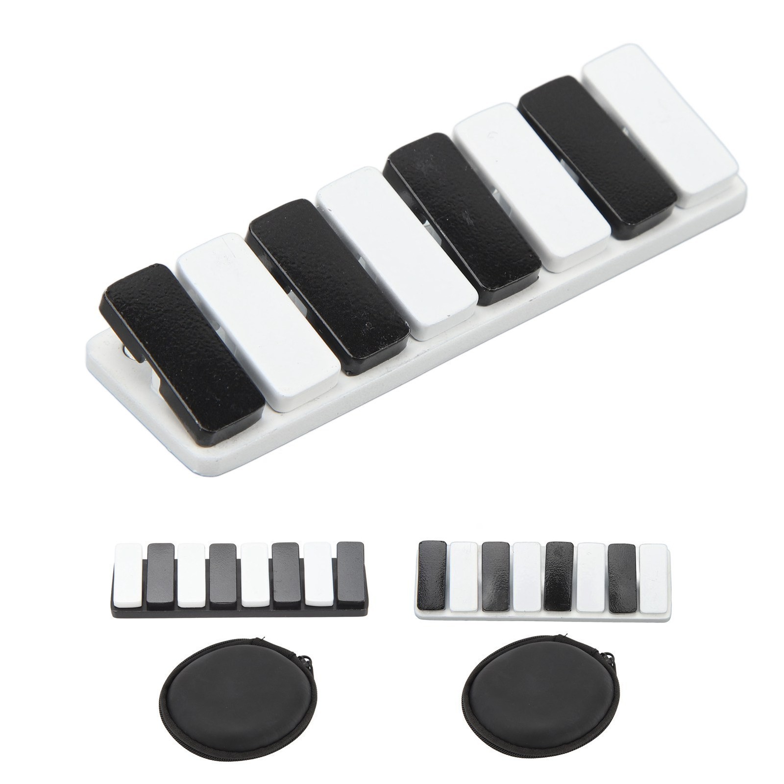 Piano Key Haptic Clicker Toy Zinc Alloy Adult Office Portable ADHD Slider