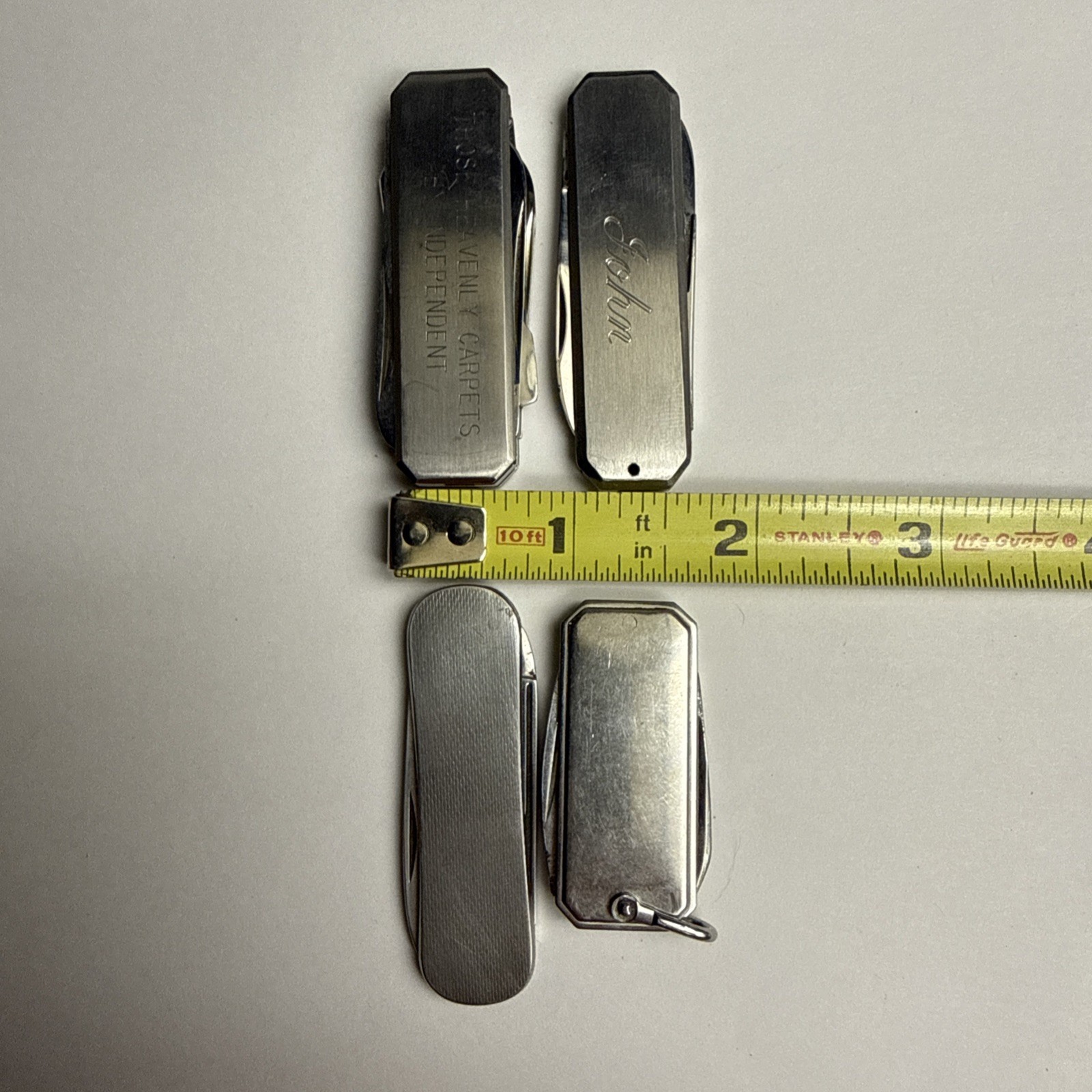 Studio Italy Rostfre Regdes Small Thin Mini Multi-Tool Pocket Knife Scissors Lot