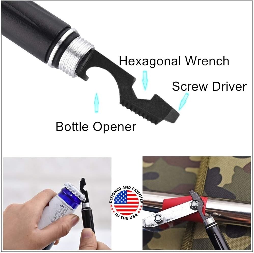 Lightweight 6-in-1 Tactical Pen for Self-Defense & Everyday Carry – Gift Ready