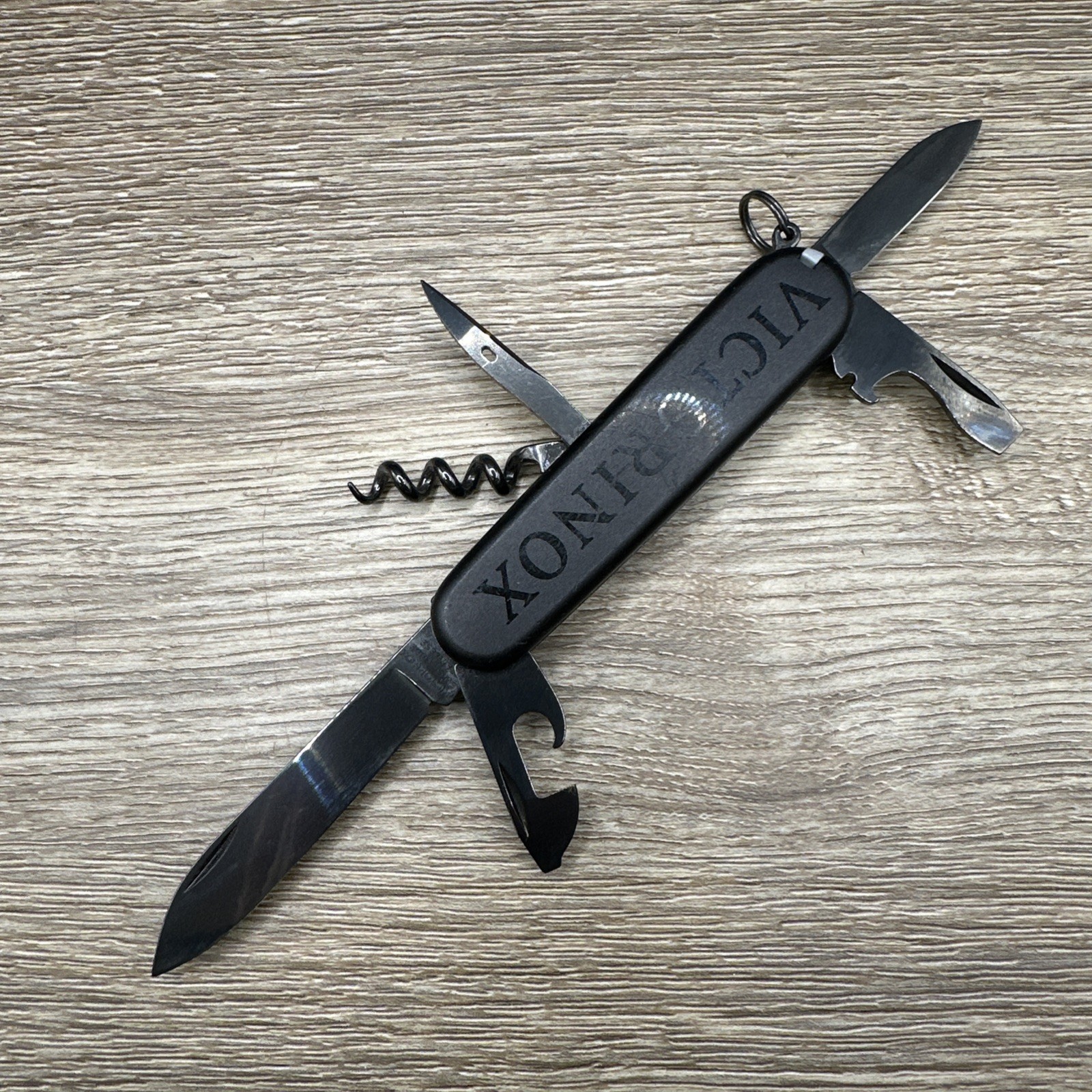 Victorinox Swiss Army Knife Onyx Monochrome Black Spartan Folding Knife EDC