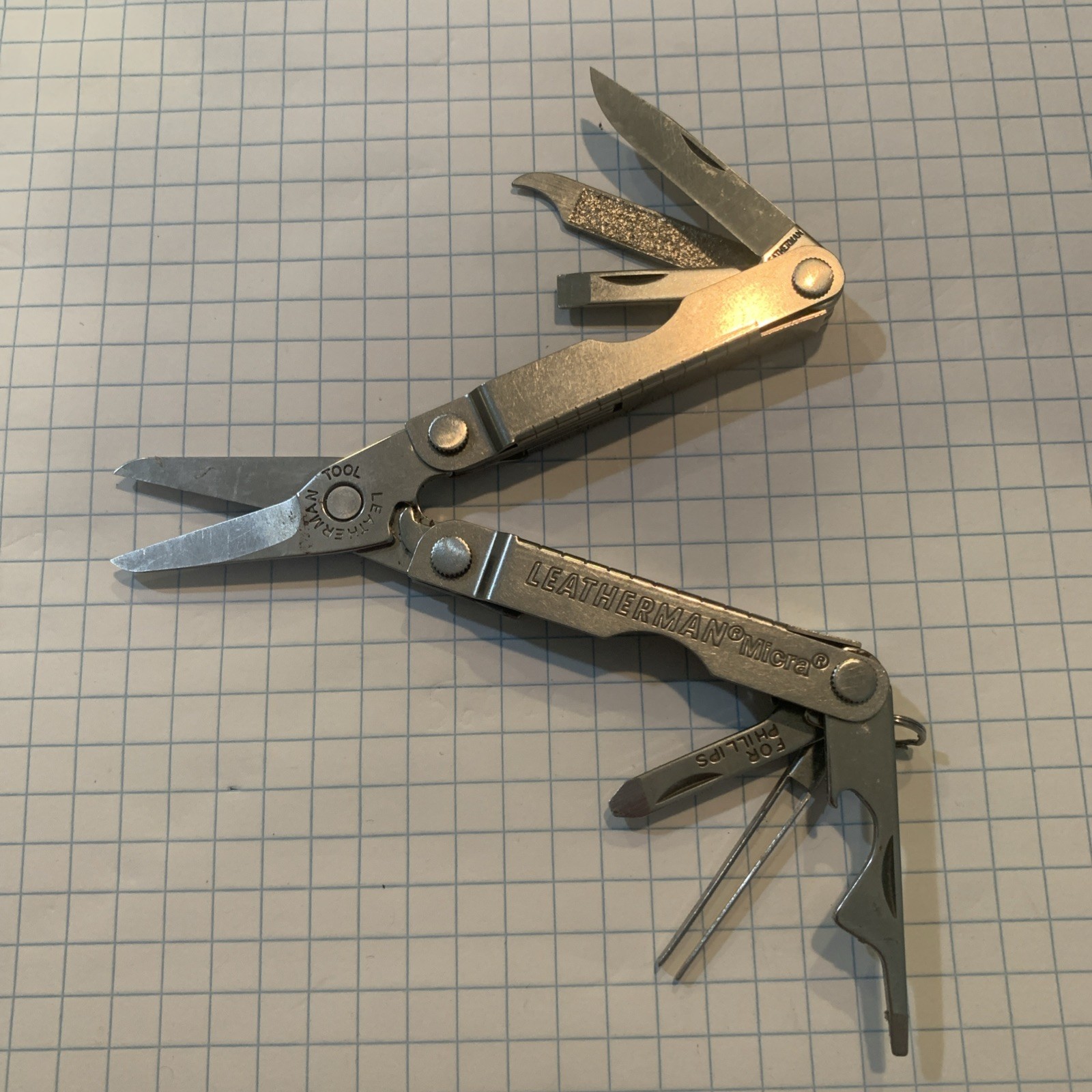 Leatherman Micra Pats Pend Mini Multi-Tool Silver VGUC